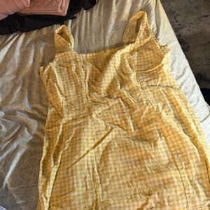 Old Navy Yellow Asymmetrical Dress